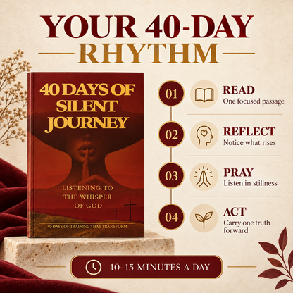 The four-step 40-day read reflect pray and act rhythm