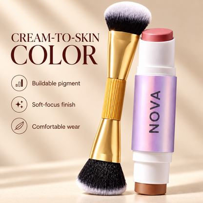NOVA V9 — NovaGlow set features and cream-to-skin benefits