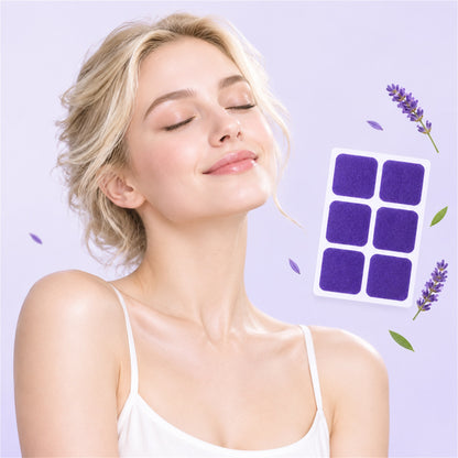 Lavender-scented purple night care patches